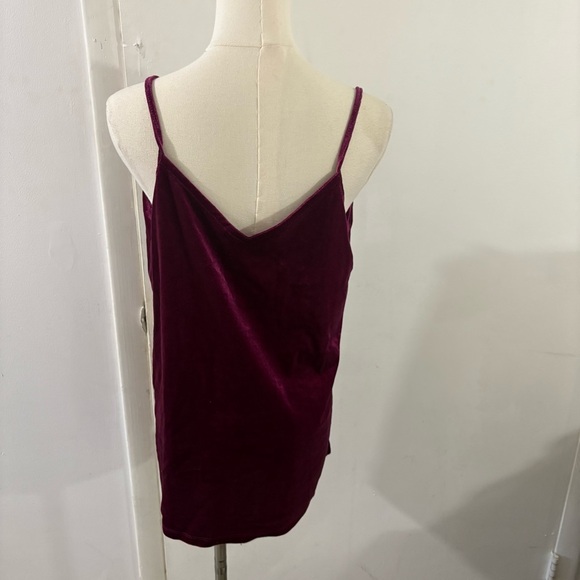 Old Navy Purple Velvet Camisole Tank Sz M Witchy Fairy Whimsigoth Party - Picture 3 of 7